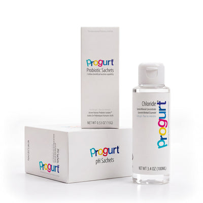 Inside the Daily+ box — Probiotic 5-Pack, pH Sachets, and Chloride