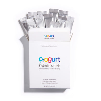 What's inside the Progurt Probiotic 15-Pack — the sachets