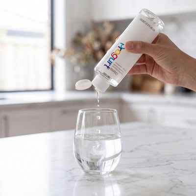 Progurt Chloride added to water — the deeper Mineralise step in Daily+